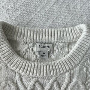 J. Crew Cable Knit Crew Neck Sweater | Size M